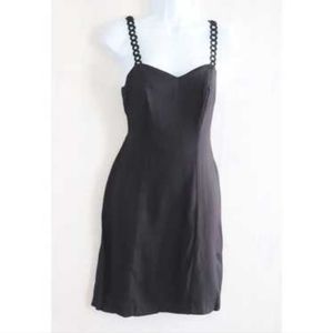 Vintage De Laru Classic Black Mini Dress